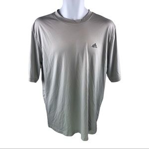 Adidas Climalite Mens Size U.S. Large Gray Athletic Crew Shirt